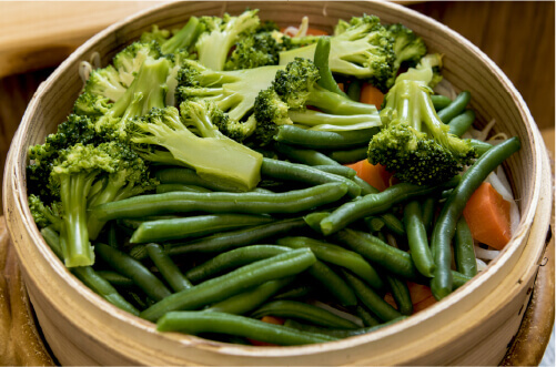 Steamed vegetables
